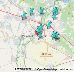 Mappa Via Giuseppe Parini, 25036 Palazzolo sull'Oglio BS, Italia (3.42308)