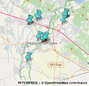 Mappa Via Giuseppe Parini, 25036 Palazzolo sull'Oglio BS, Italia (3.41538)