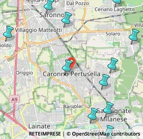Mappa Via Tintoretto, 21042 Caronno Pertusella VA, Italia (2.91818)