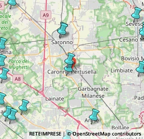 Mappa Via Tintoretto, 21042 Caronno Pertusella VA, Italia (6.961)
