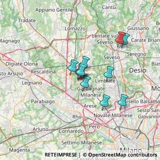 Mappa Via Tintoretto, 21042 Caronno Pertusella VA, Italia (4.92091)