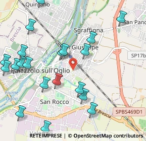 Mappa Via Attiraglio, 25036 Palazzolo sull'Oglio BS, Italia (1.256)