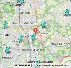 Mappa VICINO ALLA NUOVA ESSELUNGA, 20814 Varedo MB, Italia (3.10091)