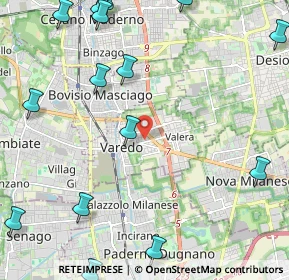 Mappa VICINO ALLA NUOVA ESSELUNGA, 20814 Varedo MB, Italia (3.12067)