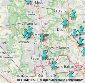 Mappa VICINO ALLA NUOVA ESSELUNGA, 20814 Varedo MB, Italia (5.866)