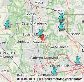 Mappa VICINO ALLA NUOVA ESSELUNGA, 20814 Varedo MB, Italia (6.02)