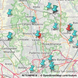 Mappa Via Desio, 20814 Varedo MB, Italia (6.298)