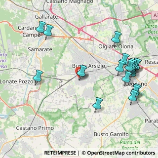 Mappa Via Bainsizza, 21052 Busto Arsizio VA, Italia (4.901)