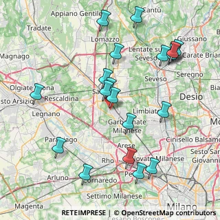 Mappa Vicolo B. Cellini, 21042 Caronno Pertusella VA, Italia (8.9805)