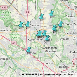Mappa Vicolo B. Cellini, 21042 Caronno Pertusella VA, Italia (3.0775)
