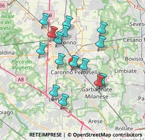 Mappa Vicolo B. Cellini, 21042 Caronno Pertusella VA, Italia (3.29867)