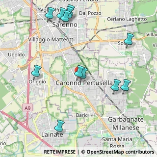 Mappa Vicolo B. Cellini, 21042 Caronno Pertusella VA, Italia (2.49667)