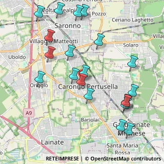 Mappa Vicolo B. Cellini, 21042 Caronno Pertusella VA, Italia (2.3315)