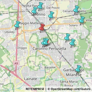 Mappa Vicolo B. Cellini, 21042 Caronno Pertusella VA, Italia (2.45583)