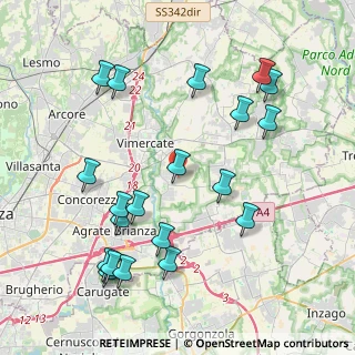 Mappa Via Giotto, 20875 Burago di Molgora MB, Italia (4.5075)