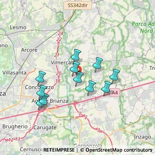Mappa Via Giotto, 20875 Burago di Molgora MB, Italia (3.21273)