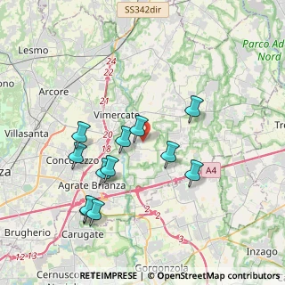Mappa Via Giotto, 20875 Burago di Molgora MB, Italia (3.73)