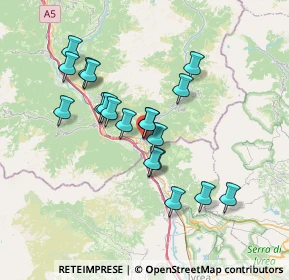 Mappa Valle d'Aosta, 11026 Pont-Saint-Martin AO, Italia (6.22474)