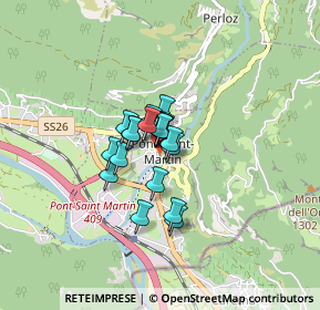 Mappa Valle d'Aosta, 11026 Pont-Saint-Martin AO, Italia (0.424)