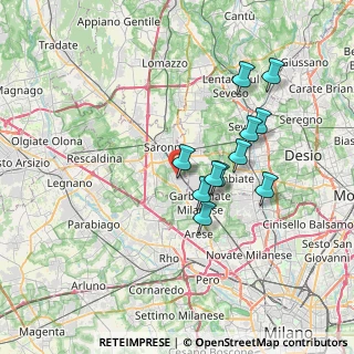 Mappa Via Mantegna, 21042 Caronno Pertusella VA, Italia (6.23273)