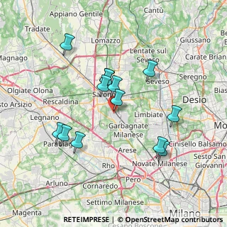 Mappa Via Mantegna, 21042 Caronno Pertusella VA, Italia (6.74231)