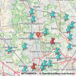 Mappa Via Francesco Petrarca, 20814 Varedo MB, Italia (5.924)