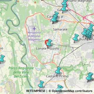 Mappa Via Giacomo Leopardi, 21015 Lonate Pozzolo VA, Italia (6.9335)
