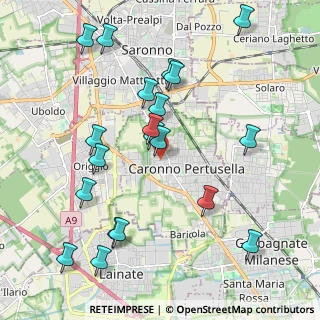 Mappa Via Carlo Borroni, 21042 Caronno Pertusella VA, Italia (2.233)