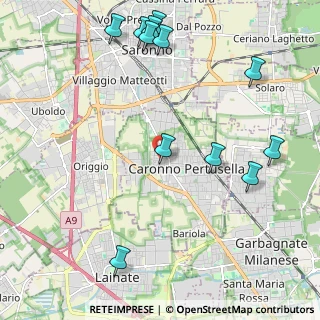 Mappa Via Carlo Borroni, 21042 Caronno Pertusella VA, Italia (2.62833)