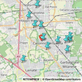 Mappa Via Carlo Borroni, 21042 Caronno Pertusella VA, Italia (2.165)