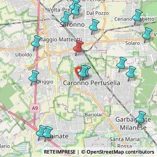 Mappa Via Carlo Borroni, 21042 Caronno Pertusella VA, Italia (2.78625)