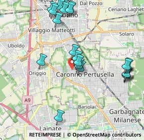 Mappa Via Carlo Borroni, 21042 Caronno Pertusella VA, Italia (2.2)