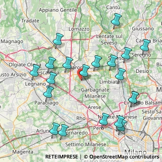 Mappa Via Carlo Borroni, 21042 Caronno Pertusella VA, Italia (9.4425)