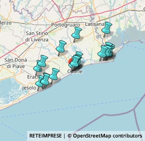 Mappa Via dei Gemelli, 30021 Caorle VE, Italia (10.8205)