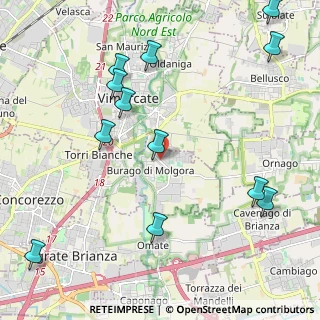 Mappa Viale Martiri della Libertà, 20875 Burago di Molgora MB, Italia (2.6175)