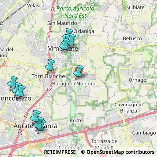 Mappa Viale Martiri della Libertà, 20875 Burago di Molgora MB, Italia (2.58417)
