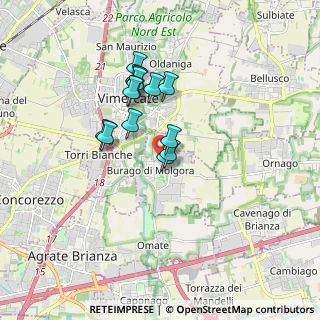 Mappa Viale Martiri della Libertà, 20875 Burago di Molgora MB, Italia (1.35643)