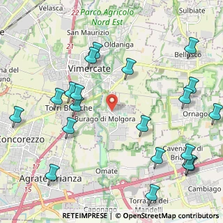 Mappa Viale Martiri della Libertà, 20875 Burago di Molgora MB, Italia (2.7005)