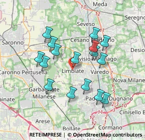 Mappa Via Giuseppe Mazzini, 20812 Limbiate MB, Italia (3.23188)