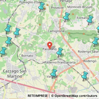 Mappa Piazza Europa, 25050 Passirano BS, Italia (3.395)