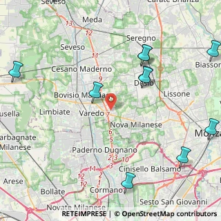 Mappa Via Verona, 20814 Varedo MB, Italia (5.73818)