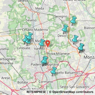 Mappa Via Verona, 20814 Varedo MB, Italia (4.255)