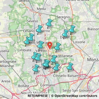 Mappa Via Verona, 20814 Varedo MB, Italia (3.51588)