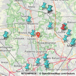 Mappa Via Verona, 20814 Varedo MB, Italia (6.087)