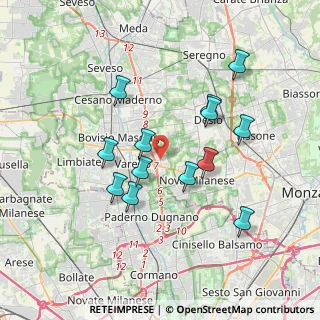Mappa Via Verona, 20814 Varedo MB, Italia (3.33)