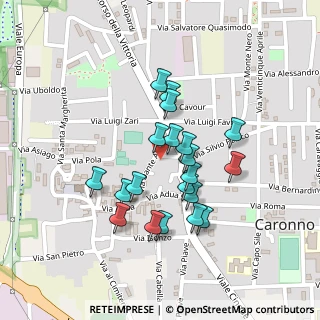 Mappa Via Cesare Battisti, 21042 Caronno Pertusella VA, Italia (0.188)