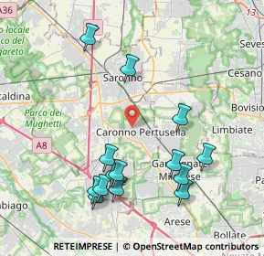 Mappa Via Cesare Battisti, 21042 Caronno Pertusella VA, Italia (4.25143)