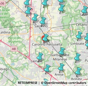 Mappa Via Dante, 21042 Caronno Pertusella VA, Italia (5.8465)