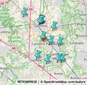Mappa Via Dante, 21042 Caronno Pertusella VA, Italia (3.21846)