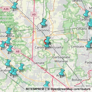 Mappa Via Battisti Cesare, 21042 Caronno Pertusella VA, Italia (6.8115)